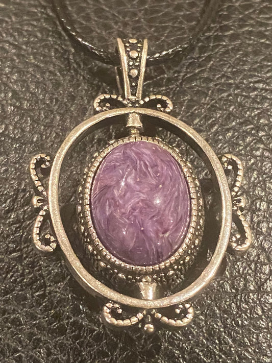 Charoite Spinner Necklace