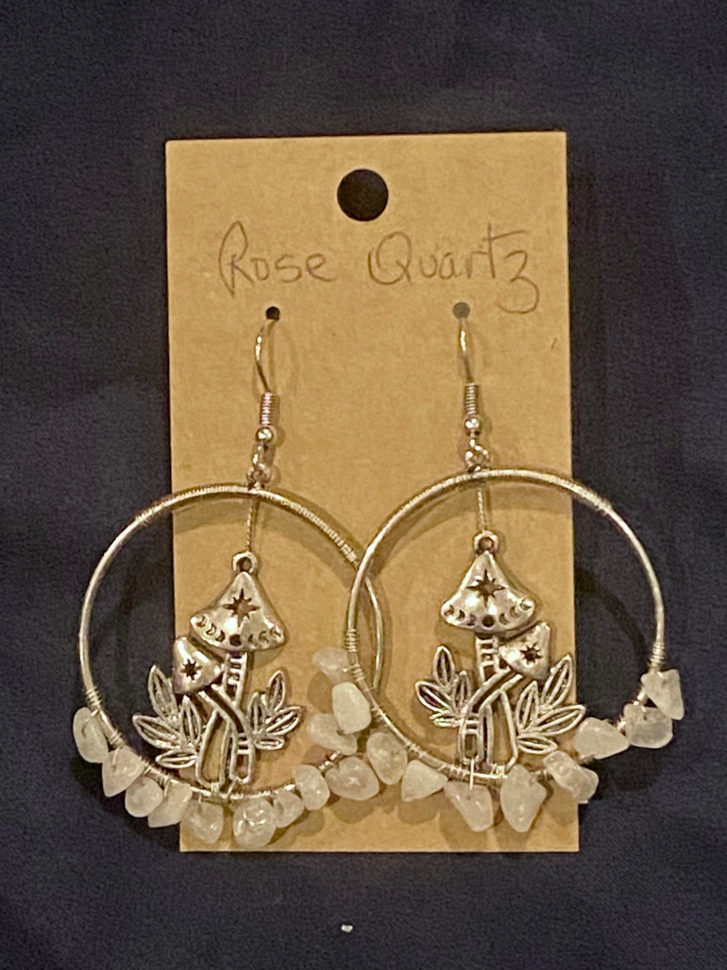 Crystal Mushroom Earrings