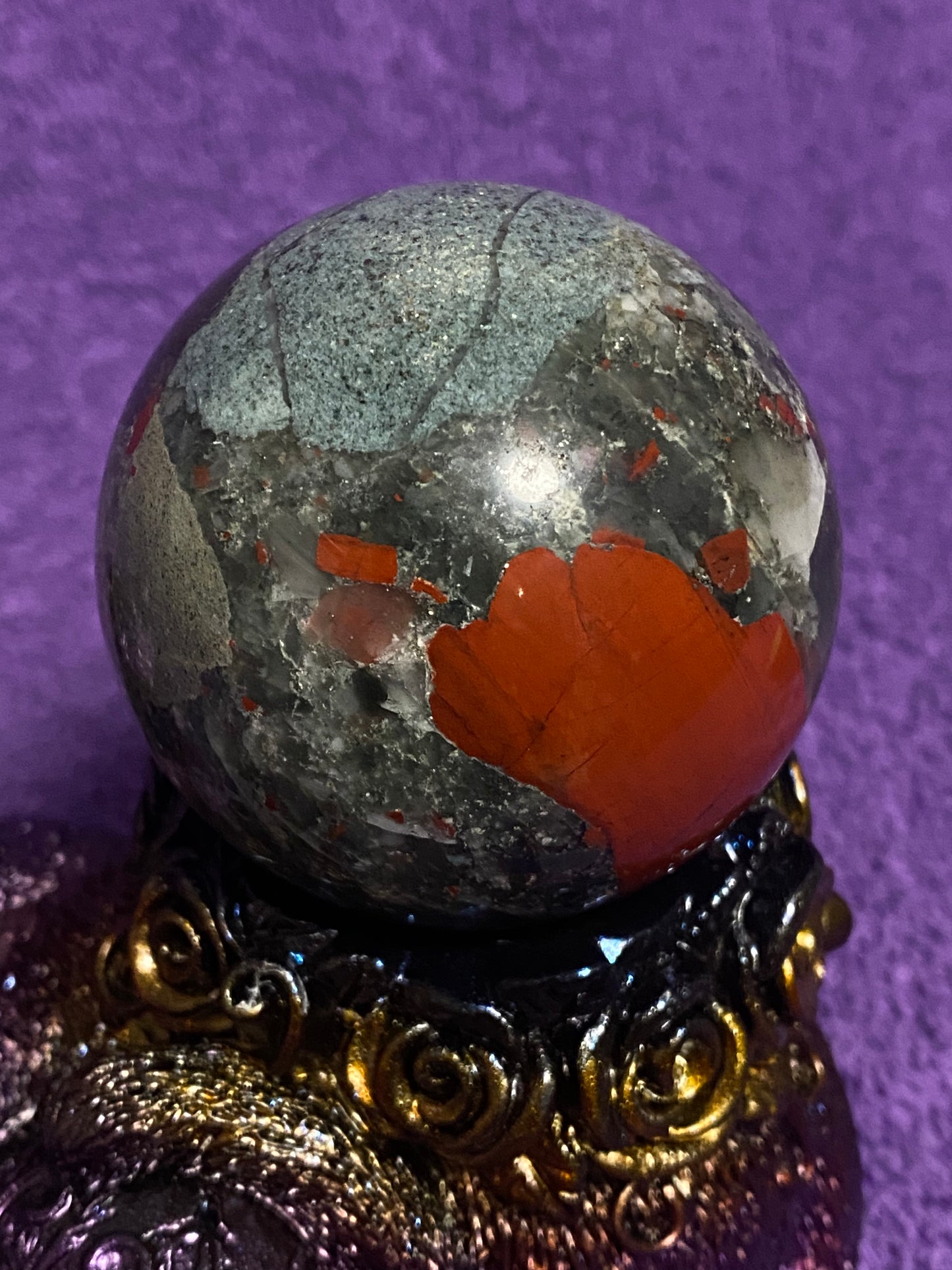 Bloodstone Sphere 7.7 oz.