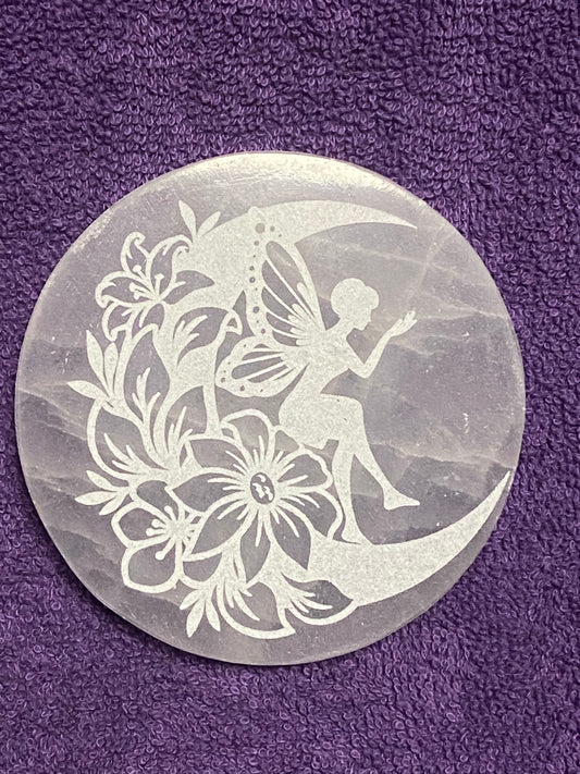 Selenite Fairy Charging Plate