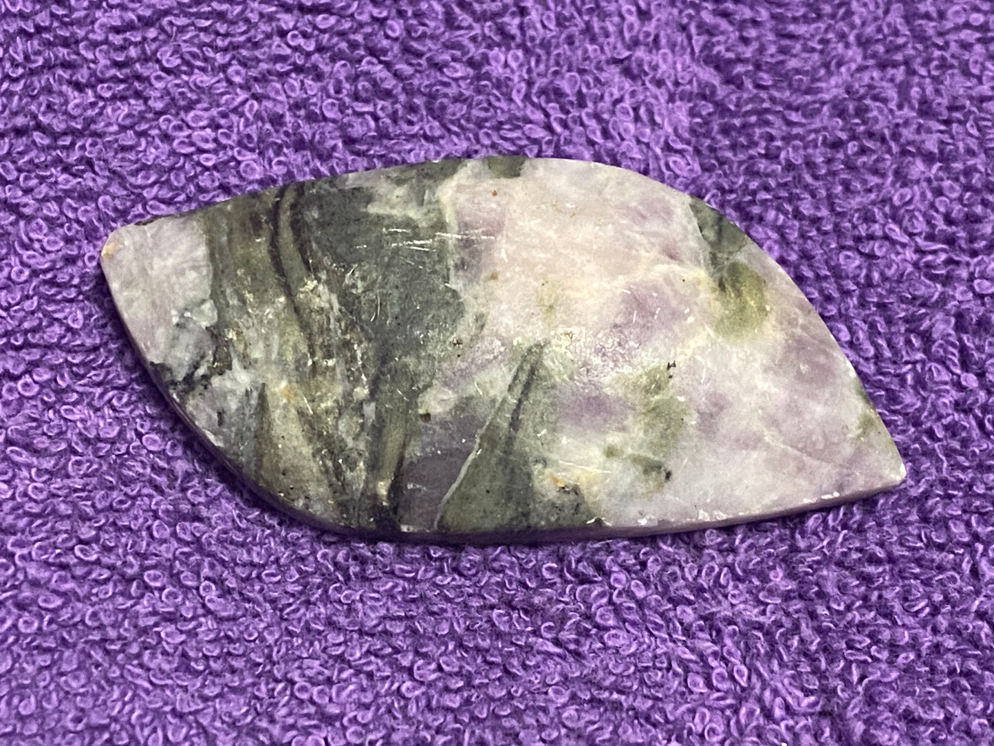 Kunzite Palm Stone