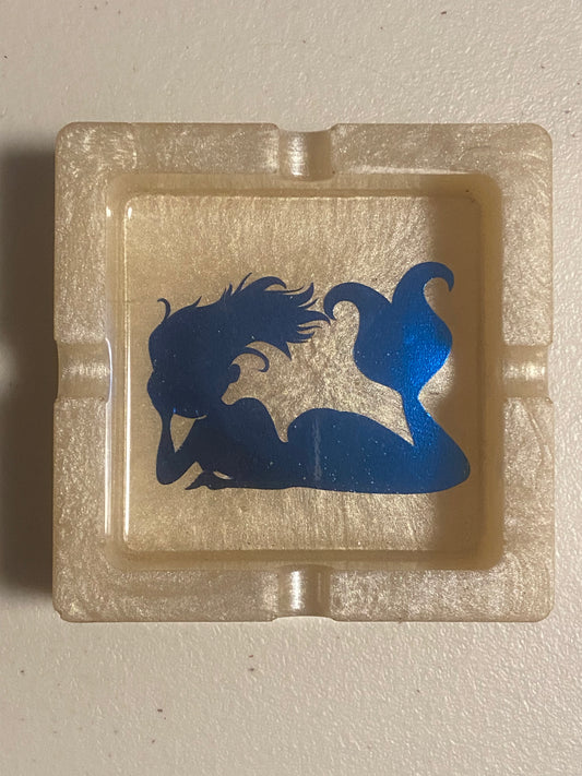Sassy Mermaid Handmade Resin Ashtray