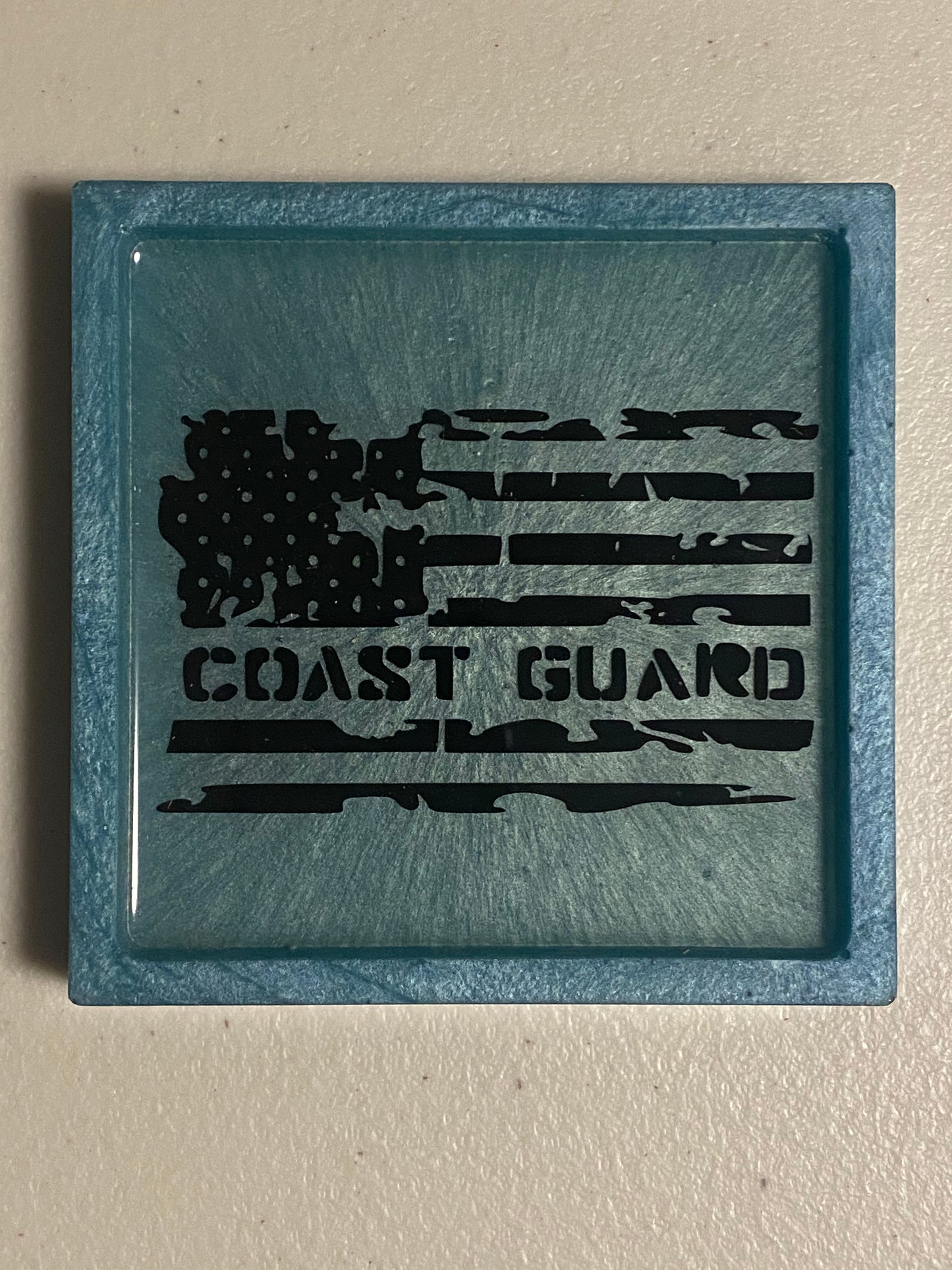 United States Military Decal Resin Coasters - singles or sets of 4