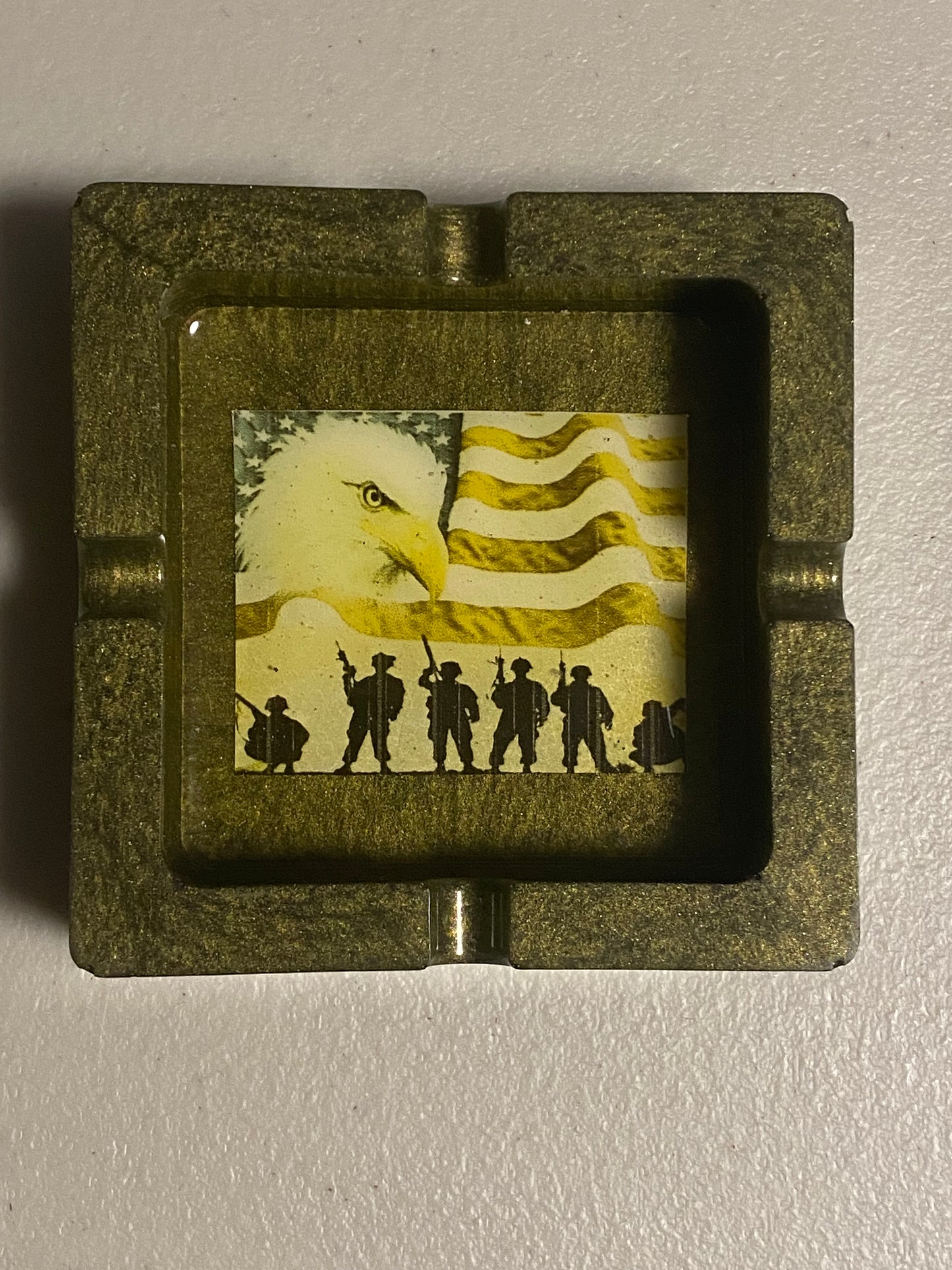 United States Military Resin Ashtrays