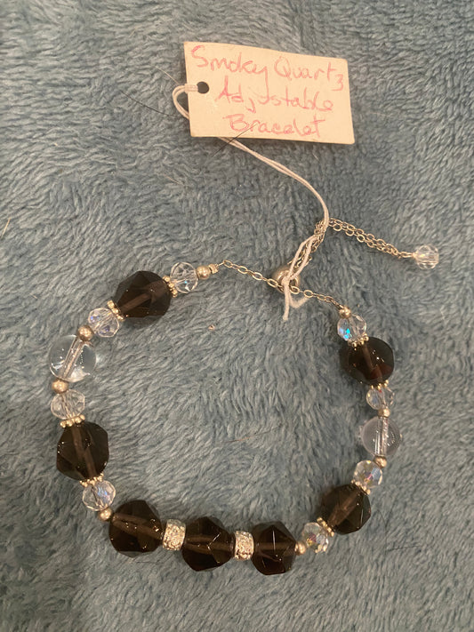 Smokey Quartz Adjustable Bracelet