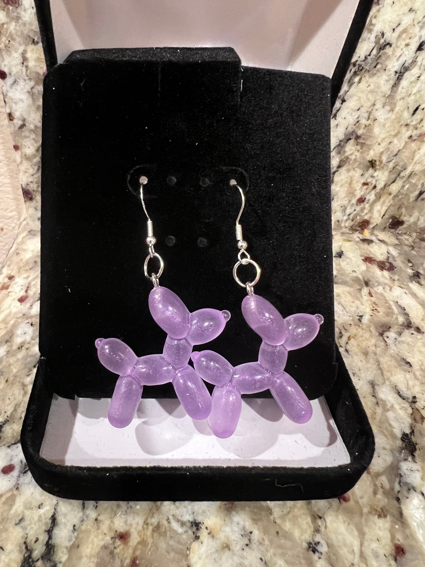 Balloon Dog Sterling Silver Earrings