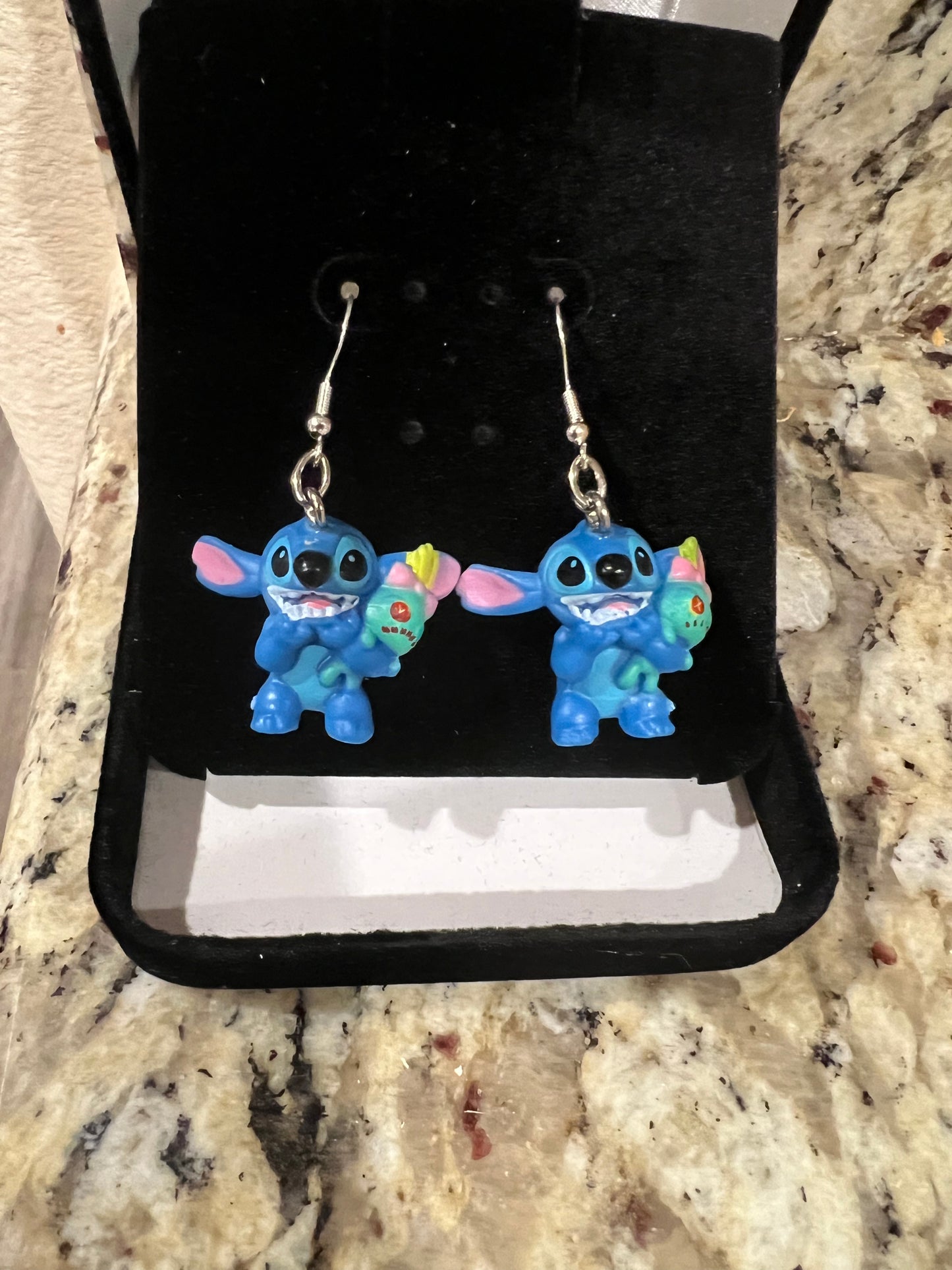 Mini Recycled Toy Sterling Silver Earrings