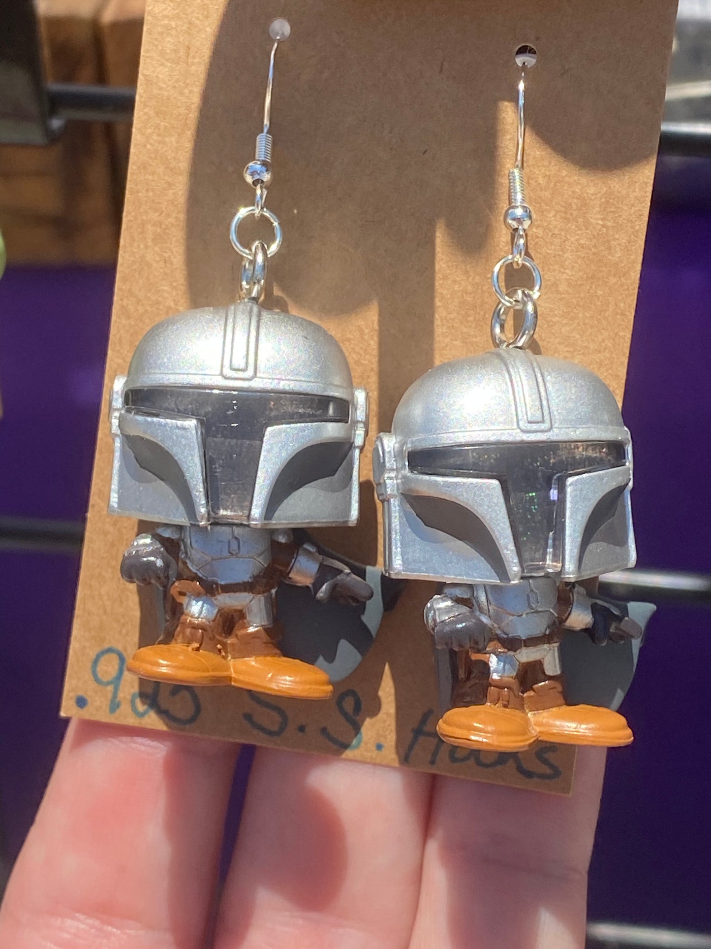 Recycled Toy Earrings