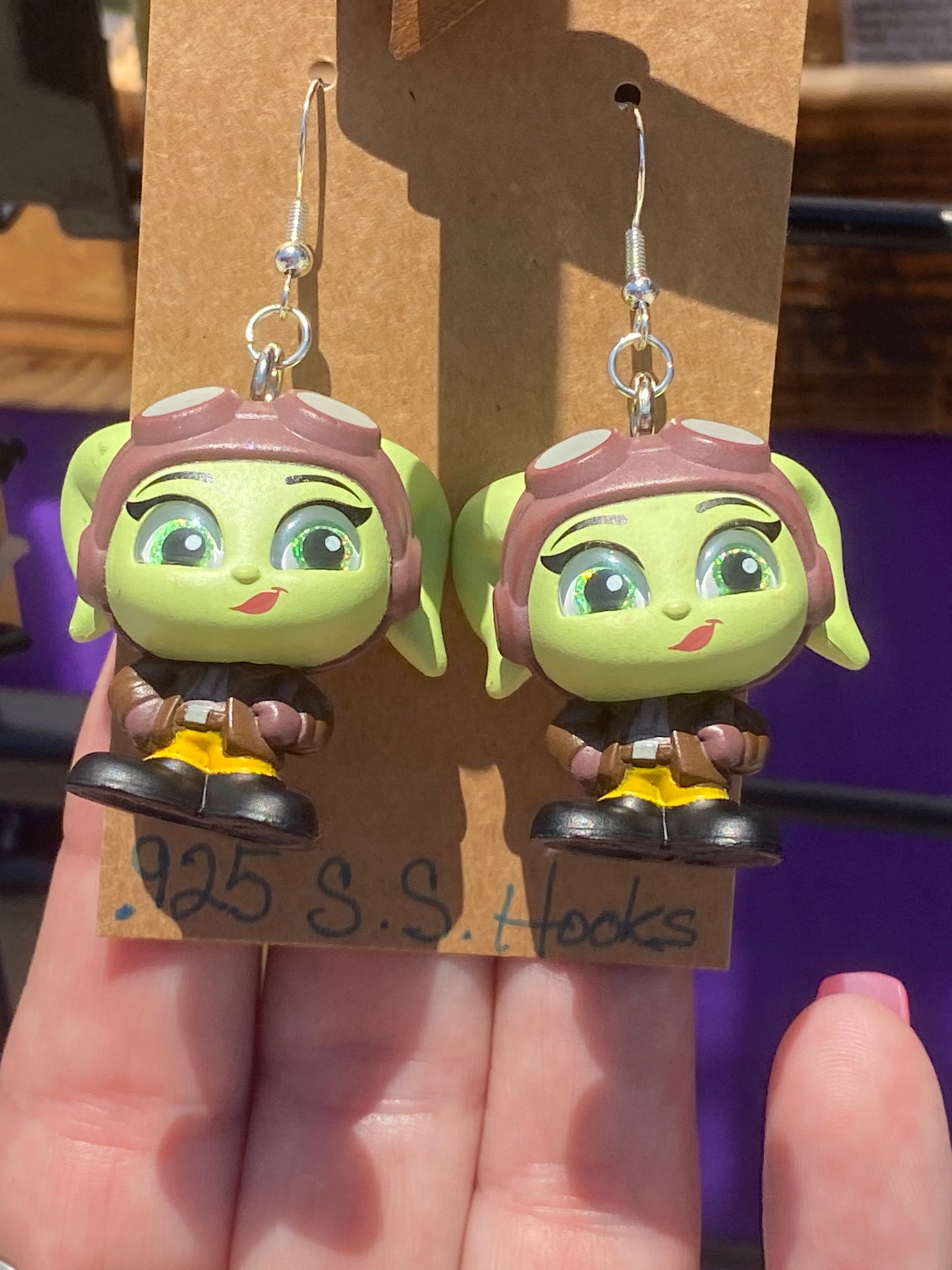 Recycled Toy Earrings