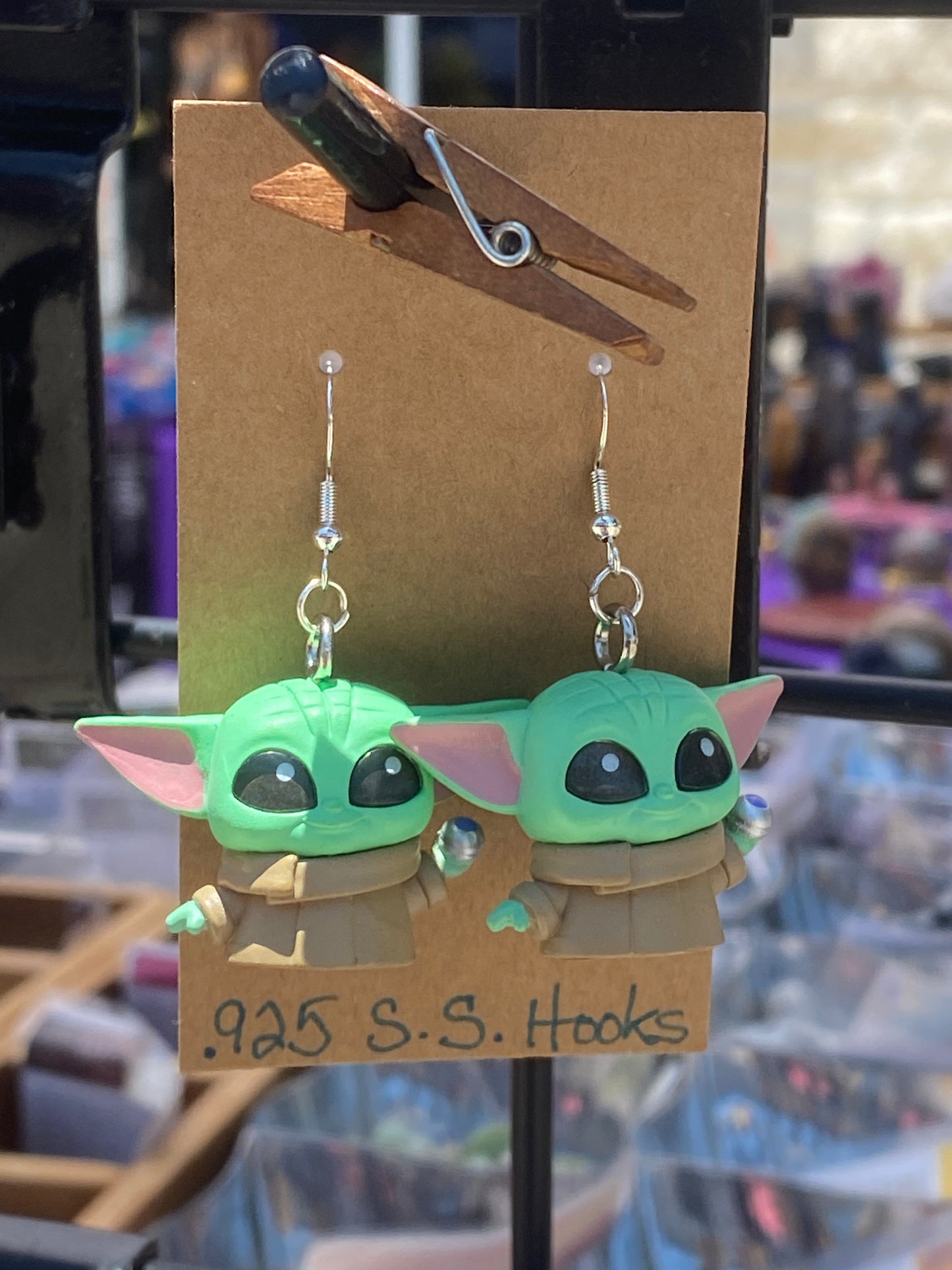 Recycled Toy Earrings