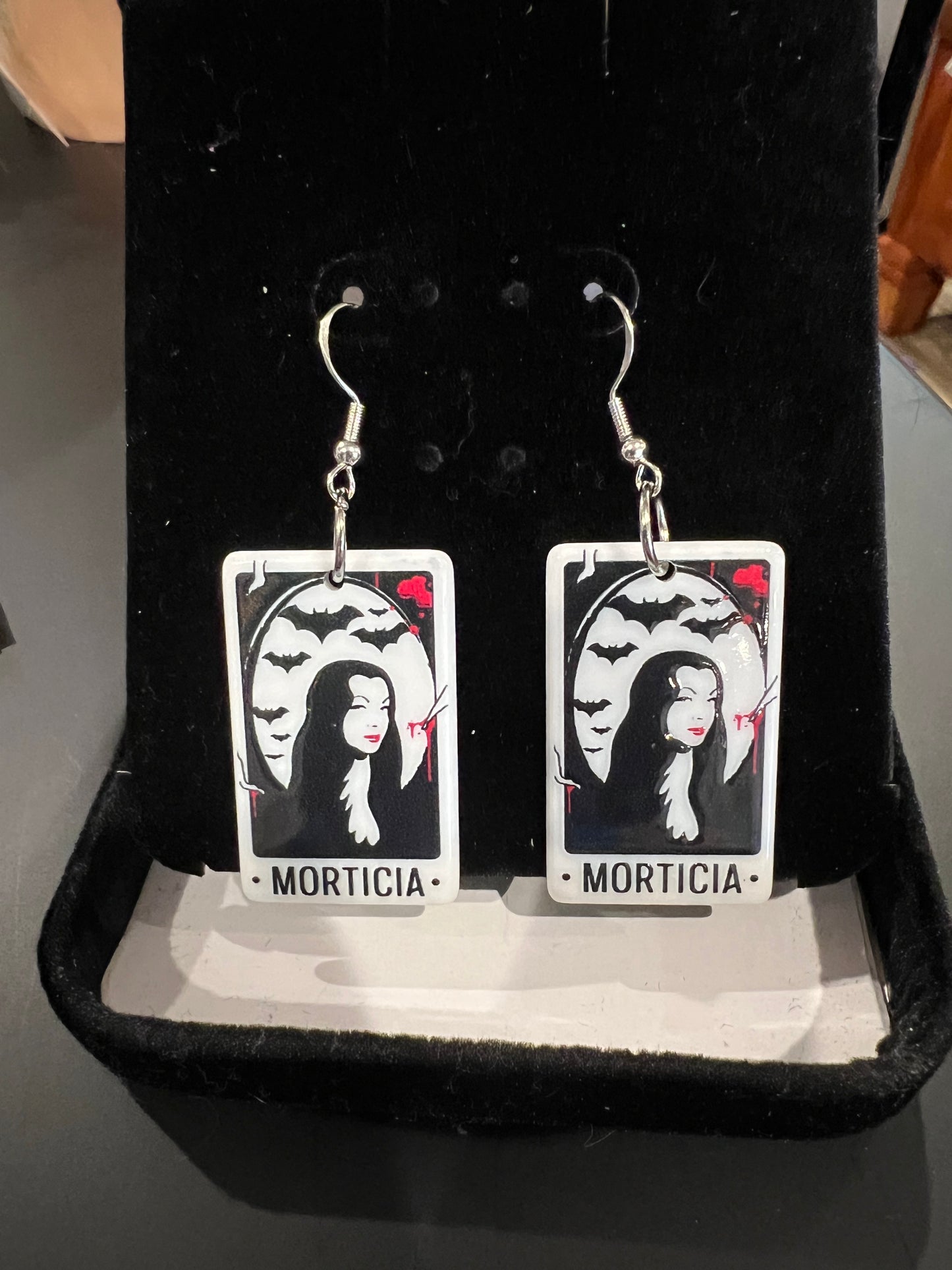 Horror Ladies Tarot Card Inspired Dangle Earrings