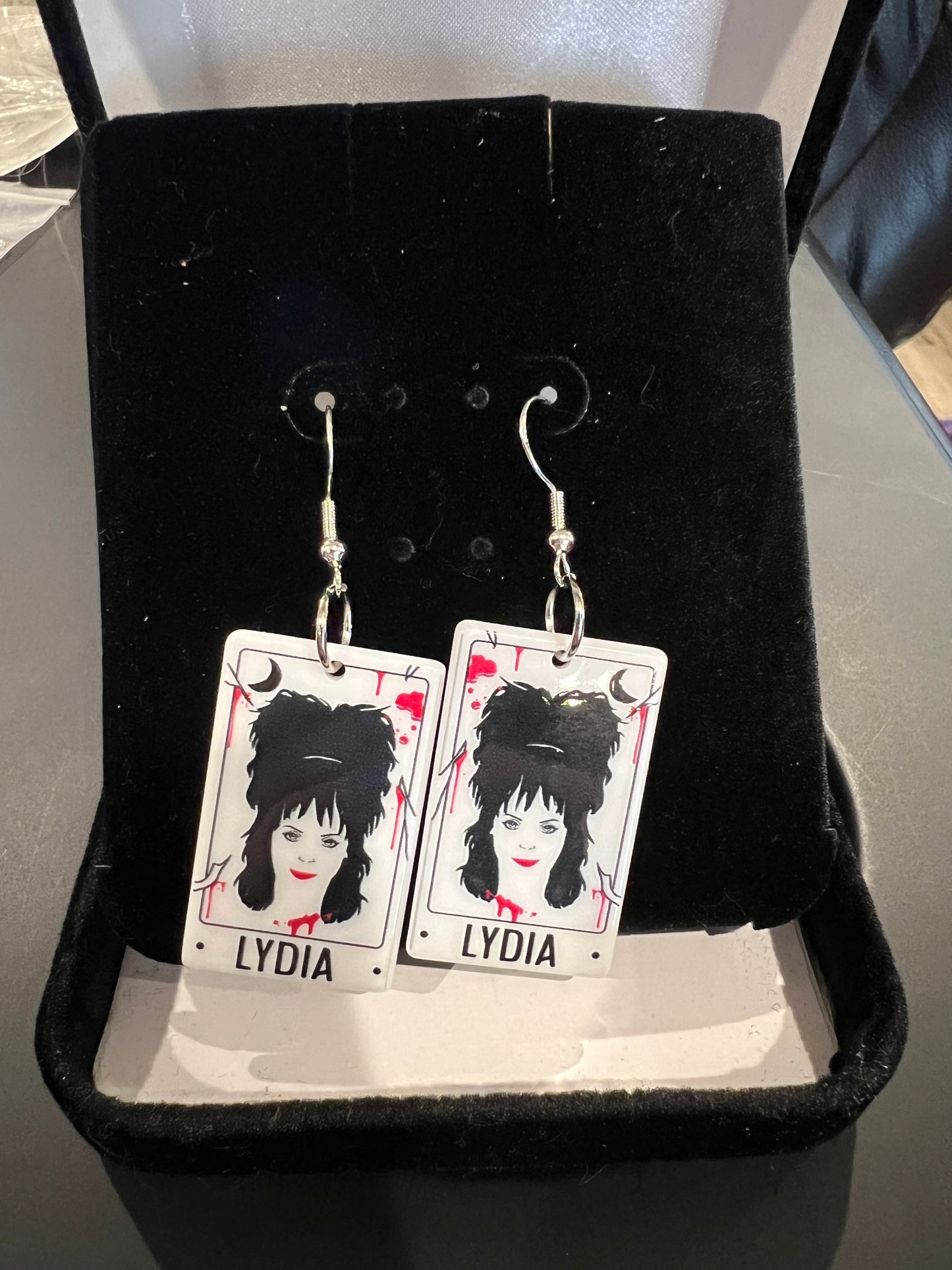 Horror Ladies Tarot Card Inspired Dangle Earrings