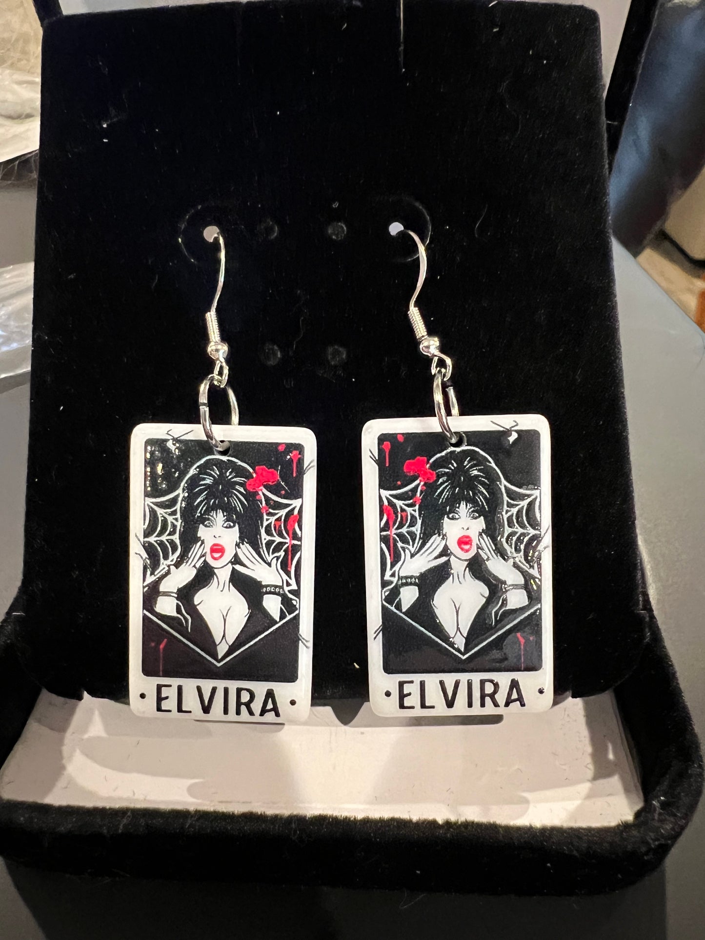 Horror Ladies Tarot Card Inspired Dangle Earrings