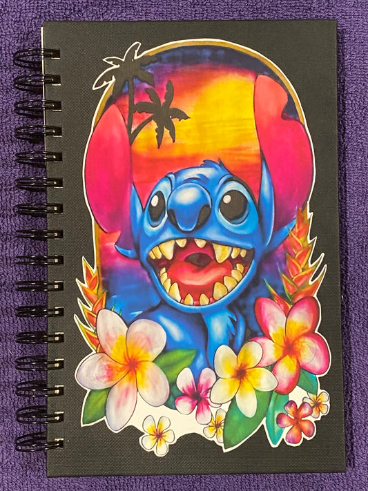 Tropical Alien Spiral 80 page Blank Journals Sketchbooks