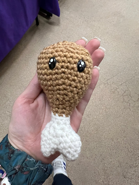 Toby the Turkey Leg Crochet Plushie