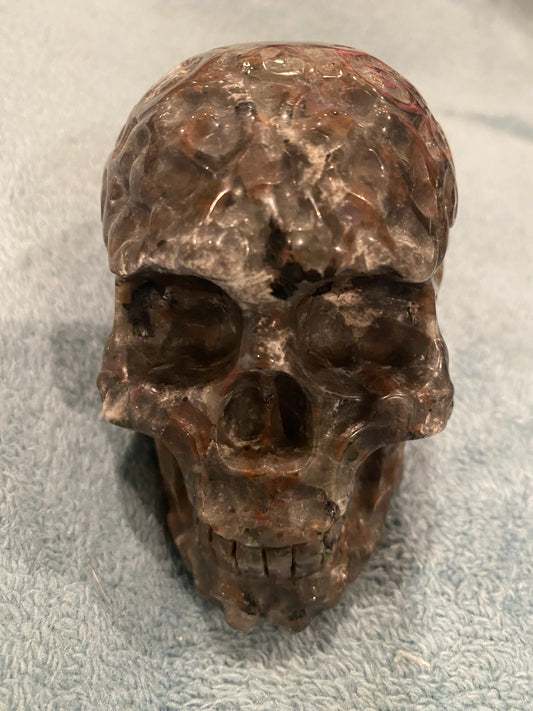 Yooperlite Large Skull Carving - 3.5”x2.75”