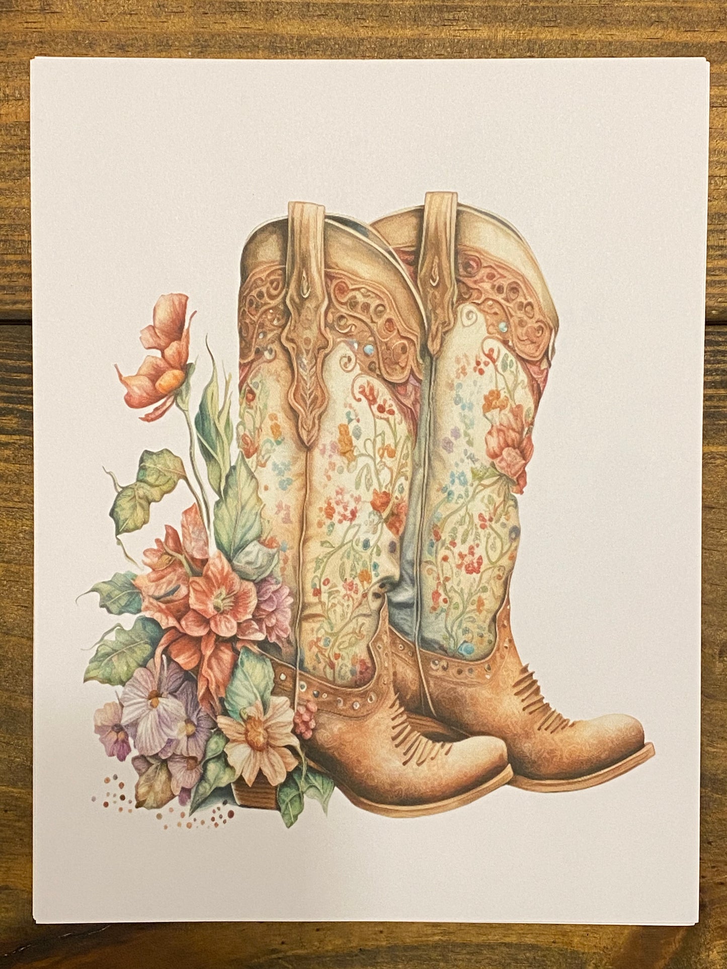 Cowgirl Boots Unframed Prints