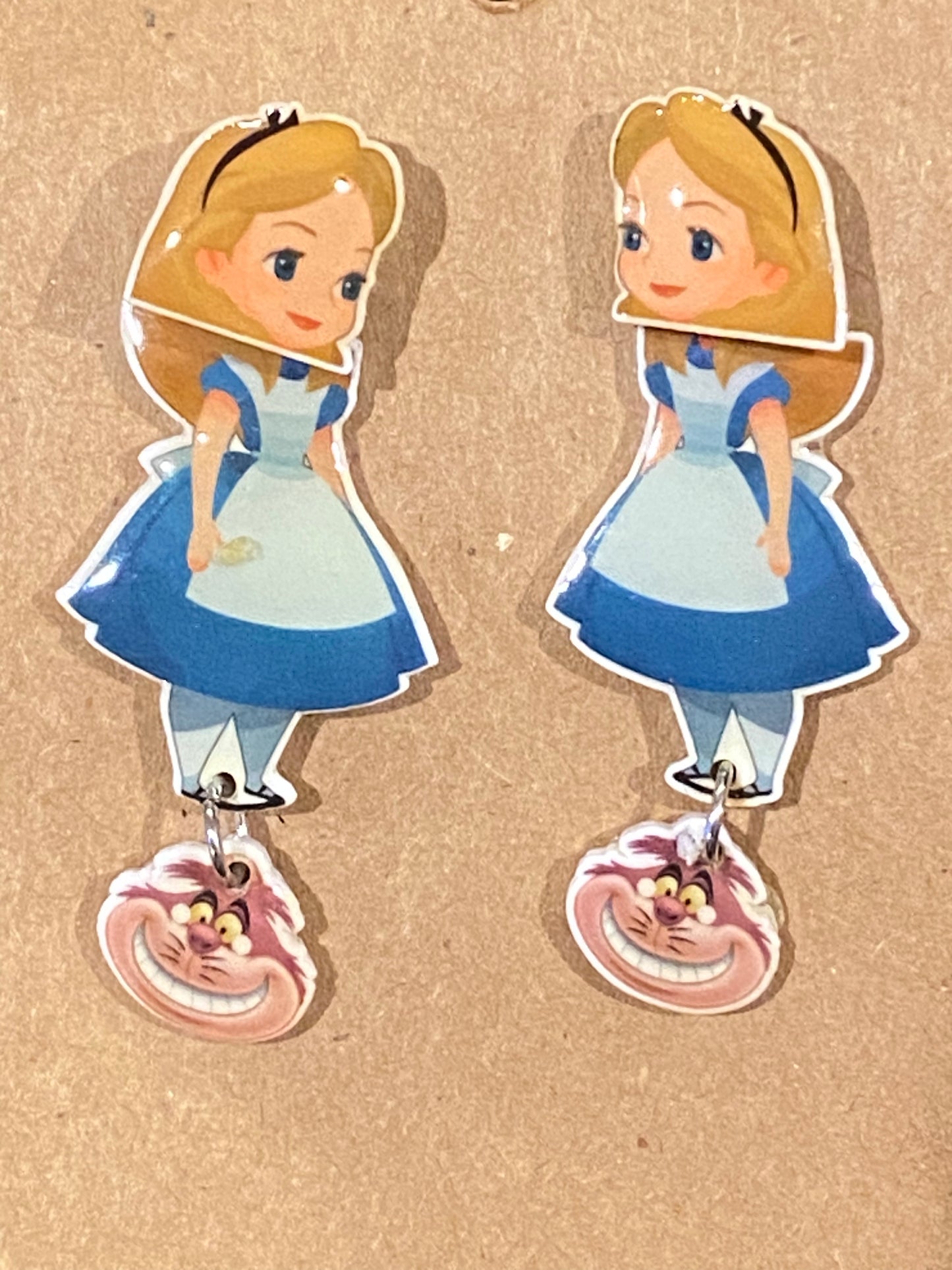 Alice in Wonderland Dangle Earrings