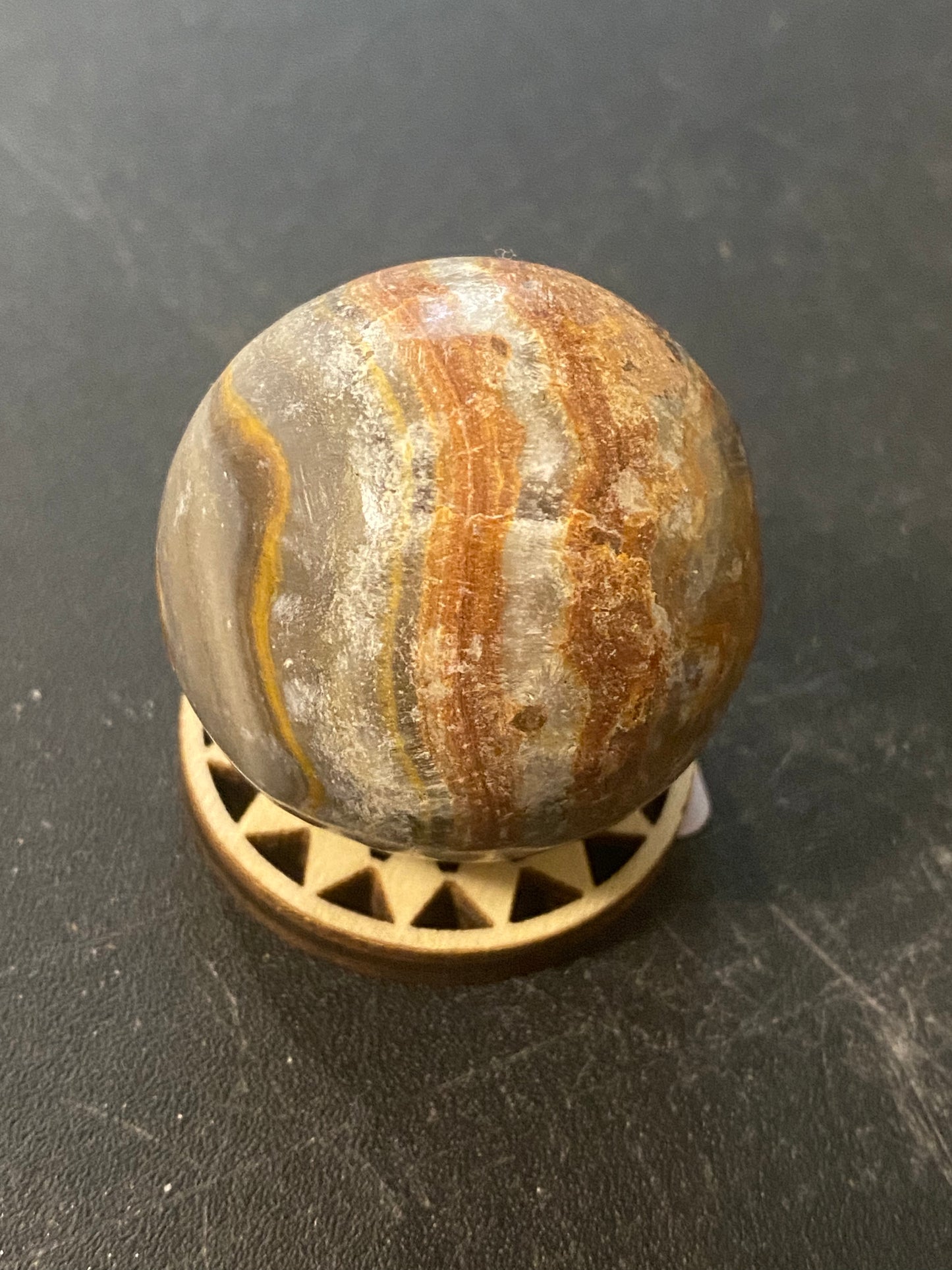 Wooden Round Sphere Holder