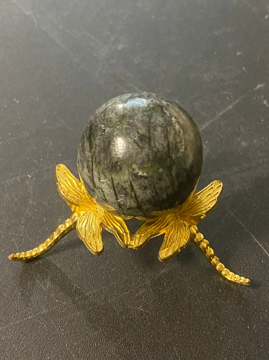 Gold Dragonfly Sphere Holder