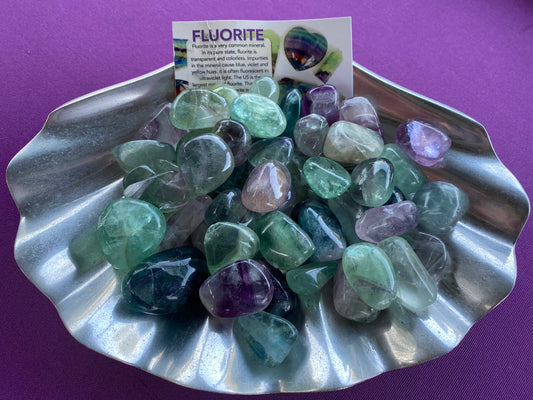 Rainbow Fluorite Tumbles