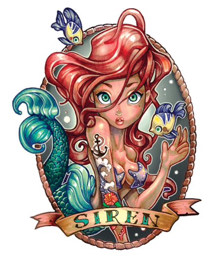 Tattoo Princesses Waterproof Stickers