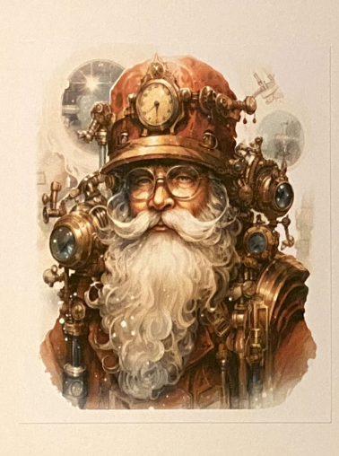 Steampunk Santa 16 page Blank Journals