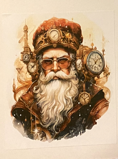 Steampunk Santa 16 page Blank Journals