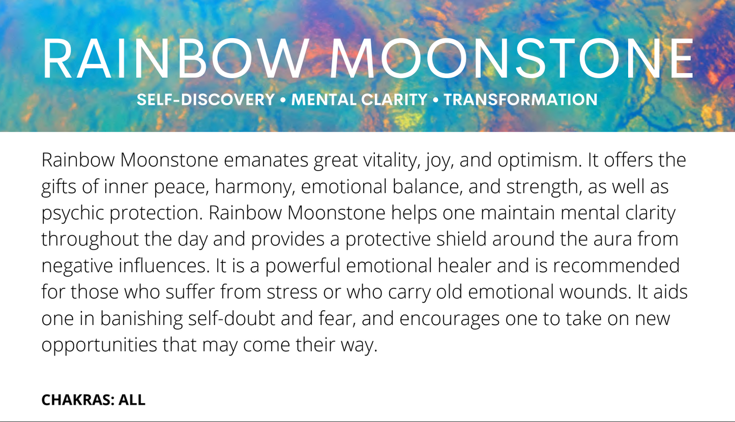 Rainbow Moonstone Tumbles