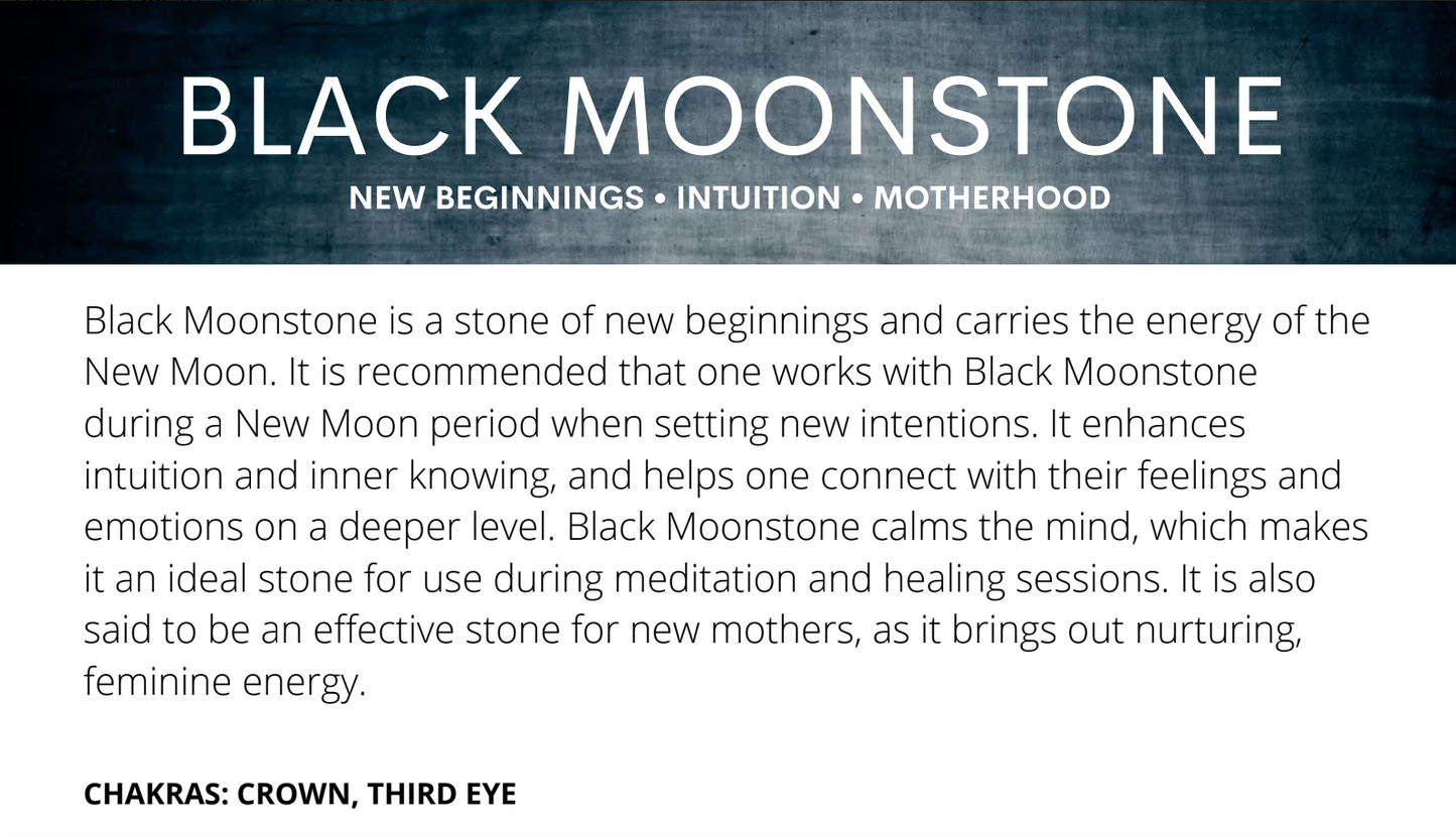 Black Moonstone Tumbles