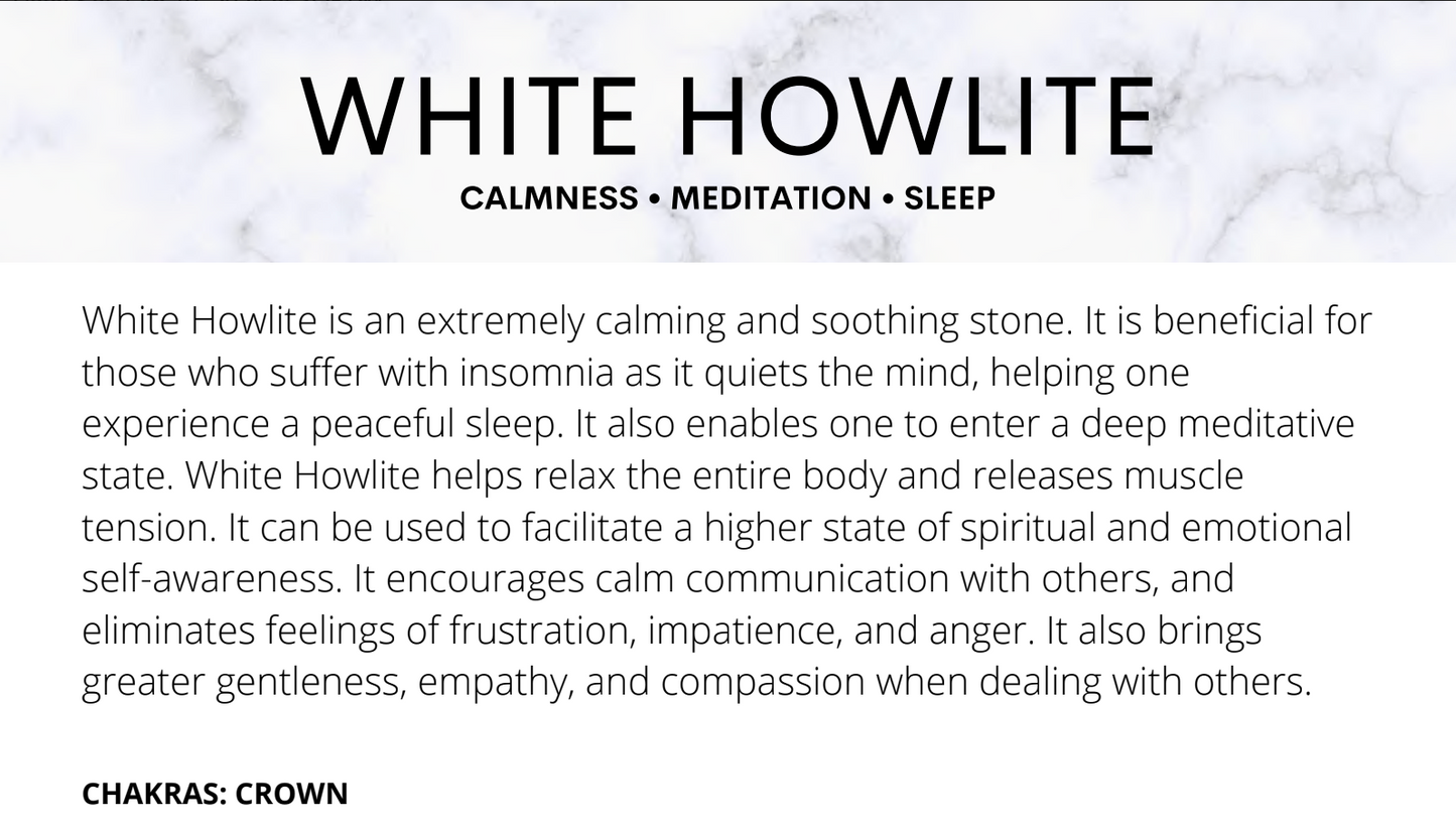 White Howlite Tumbles