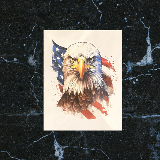 Eagle with American Flag 16 page Blank Journals