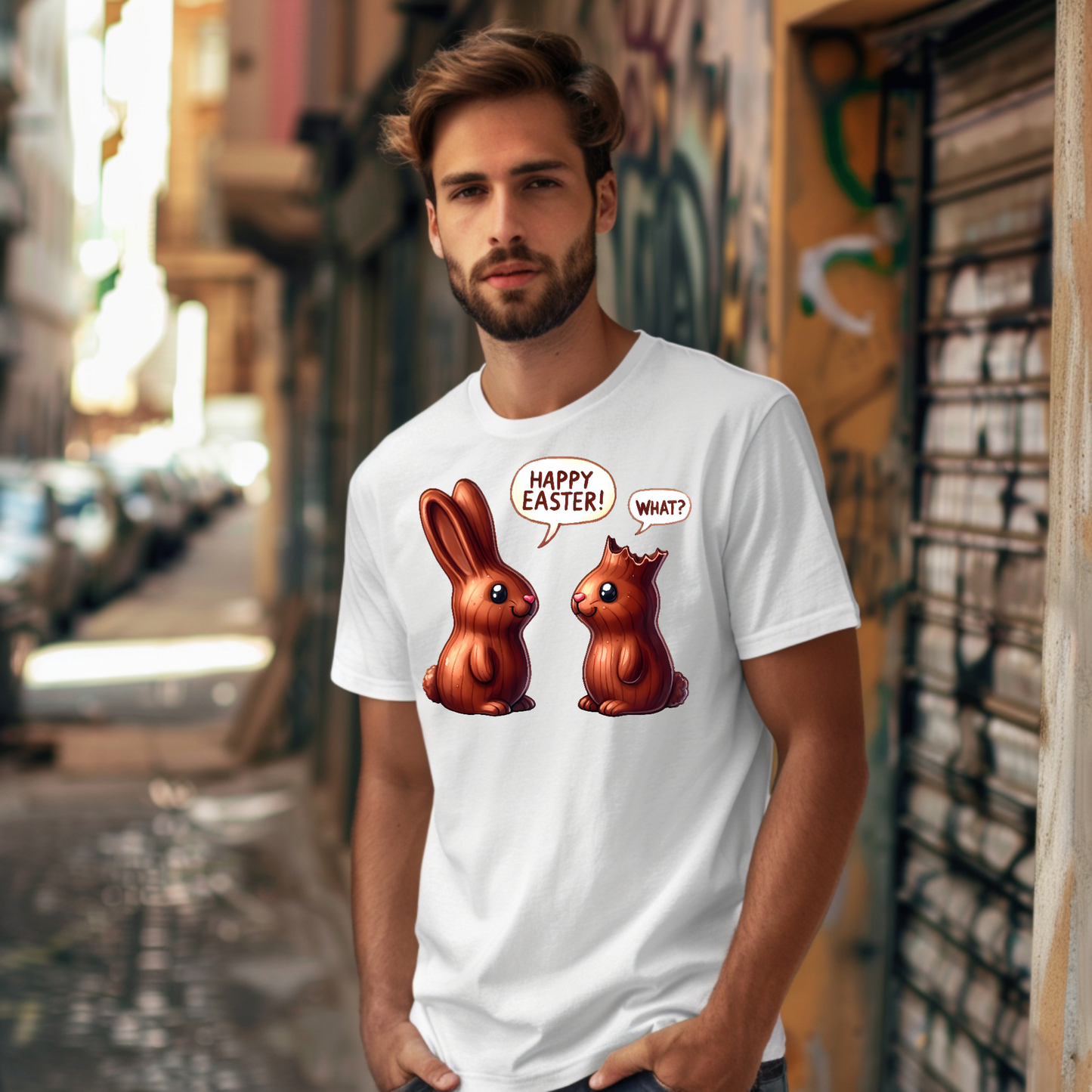 Chocolate Bunny Happy Easter T-Shirt