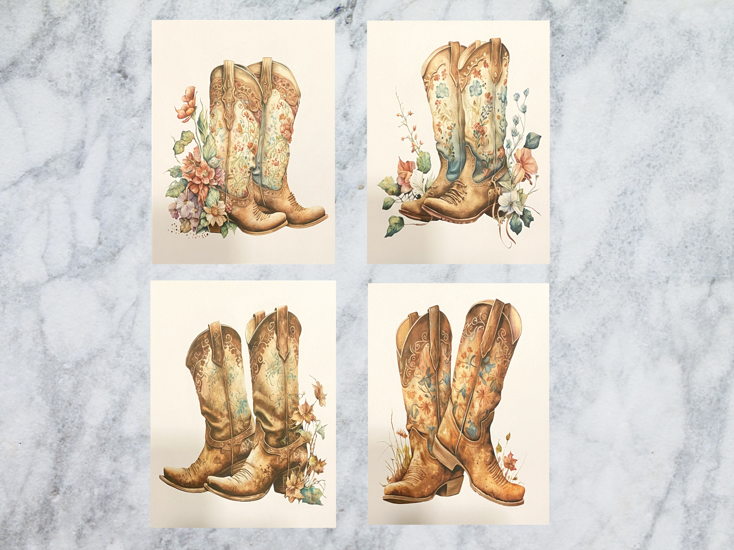 Cowgirl Boots Unframed Prints