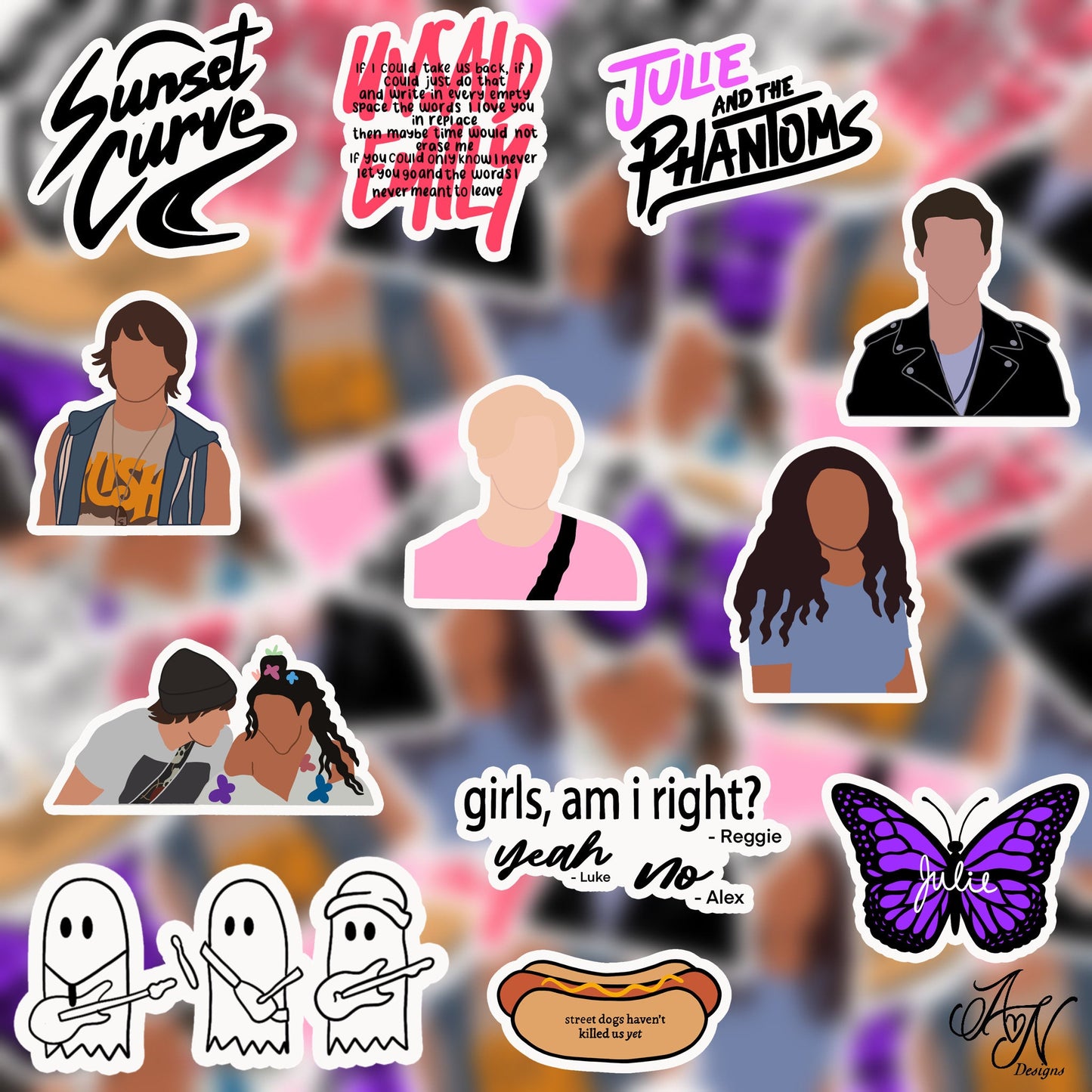 Julie and The Phantoms Sticker Pack