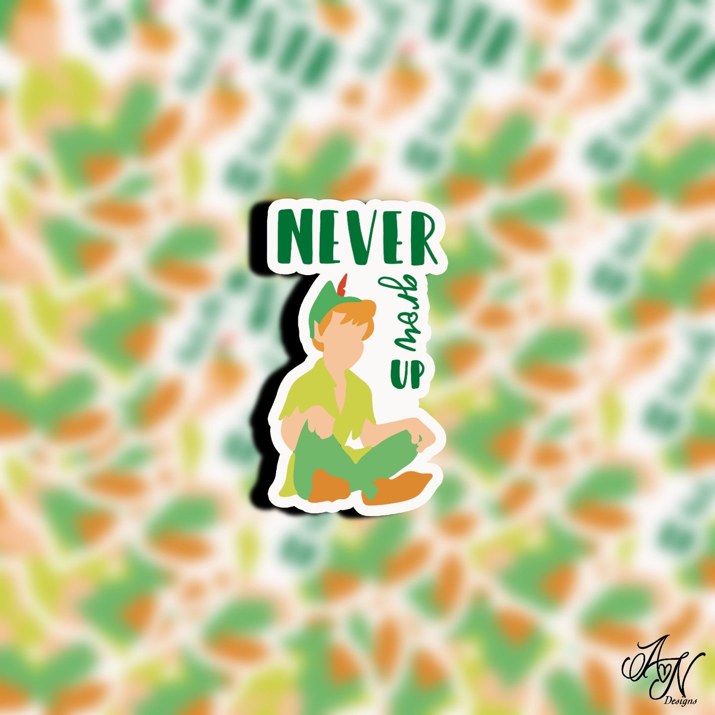 Never Grow Up - Peter Pan Stickers