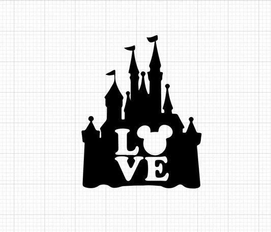 Love Castle Decal