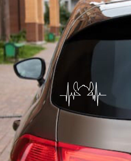 Stitch Heartbeat Decal