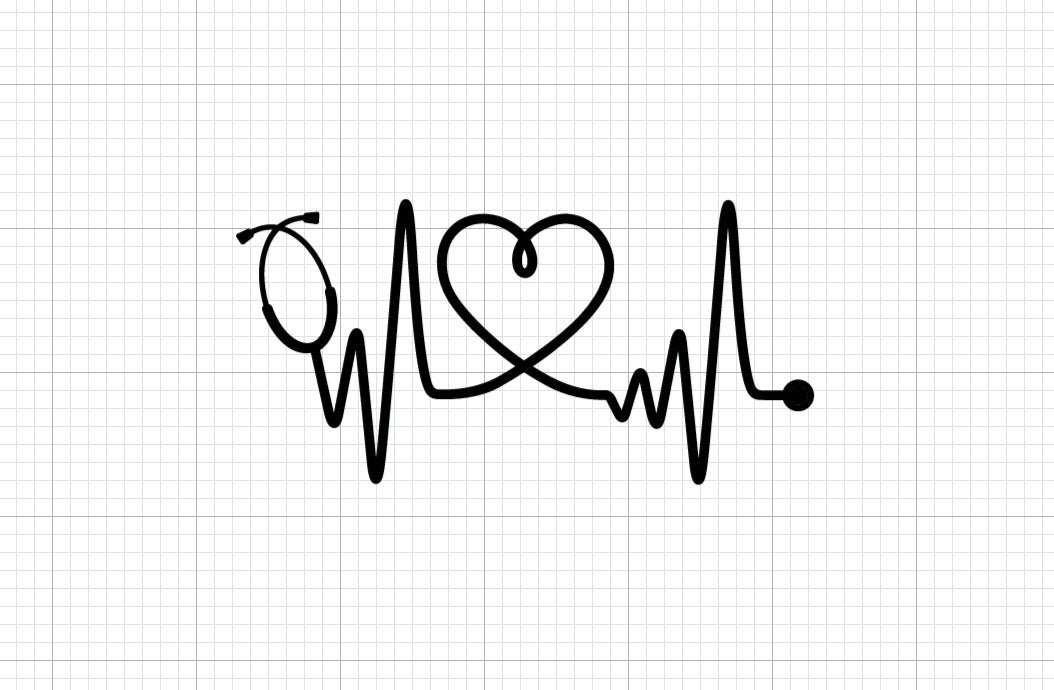 Nurse Heartbeat Decal