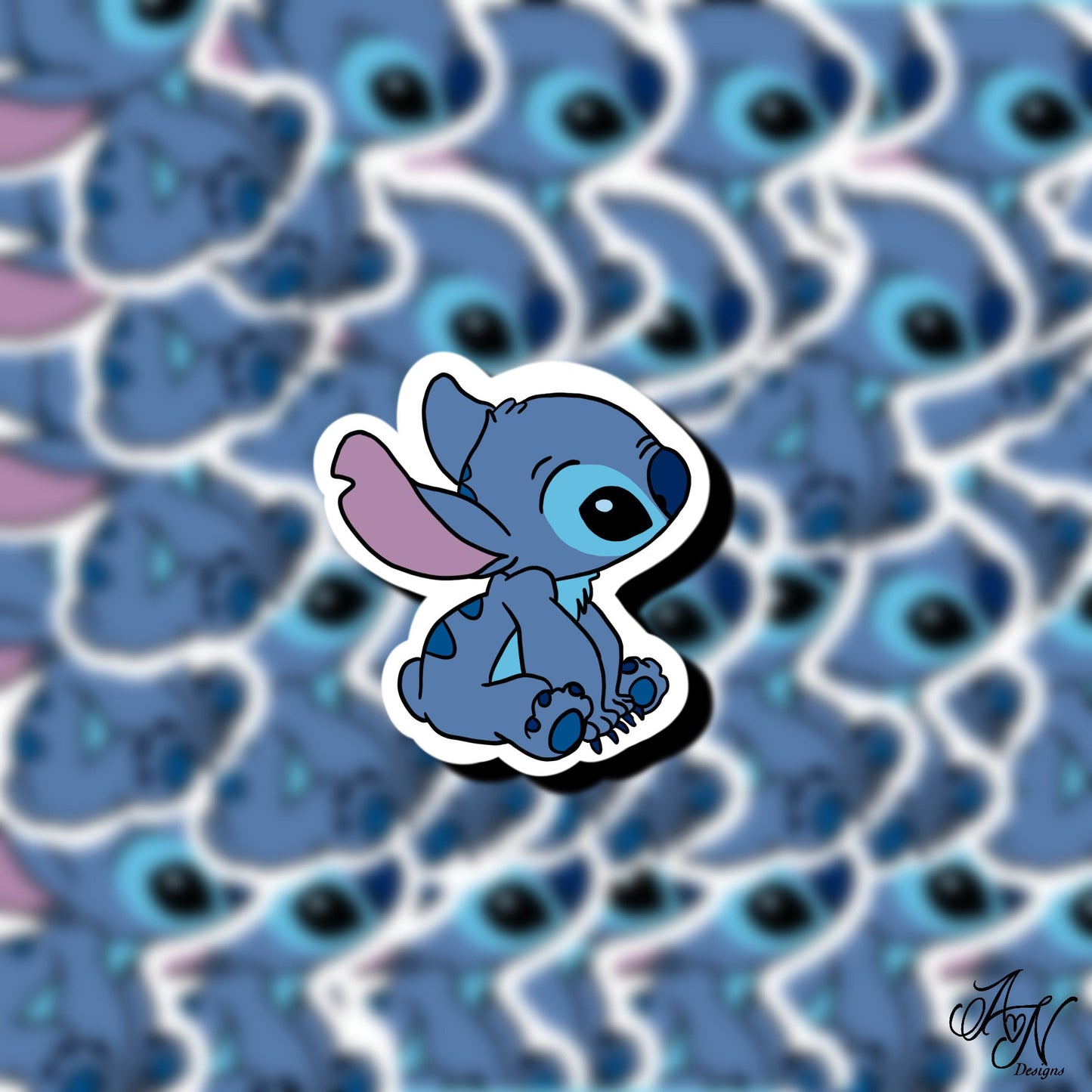 Stitch Inspired Vinyl Sticker