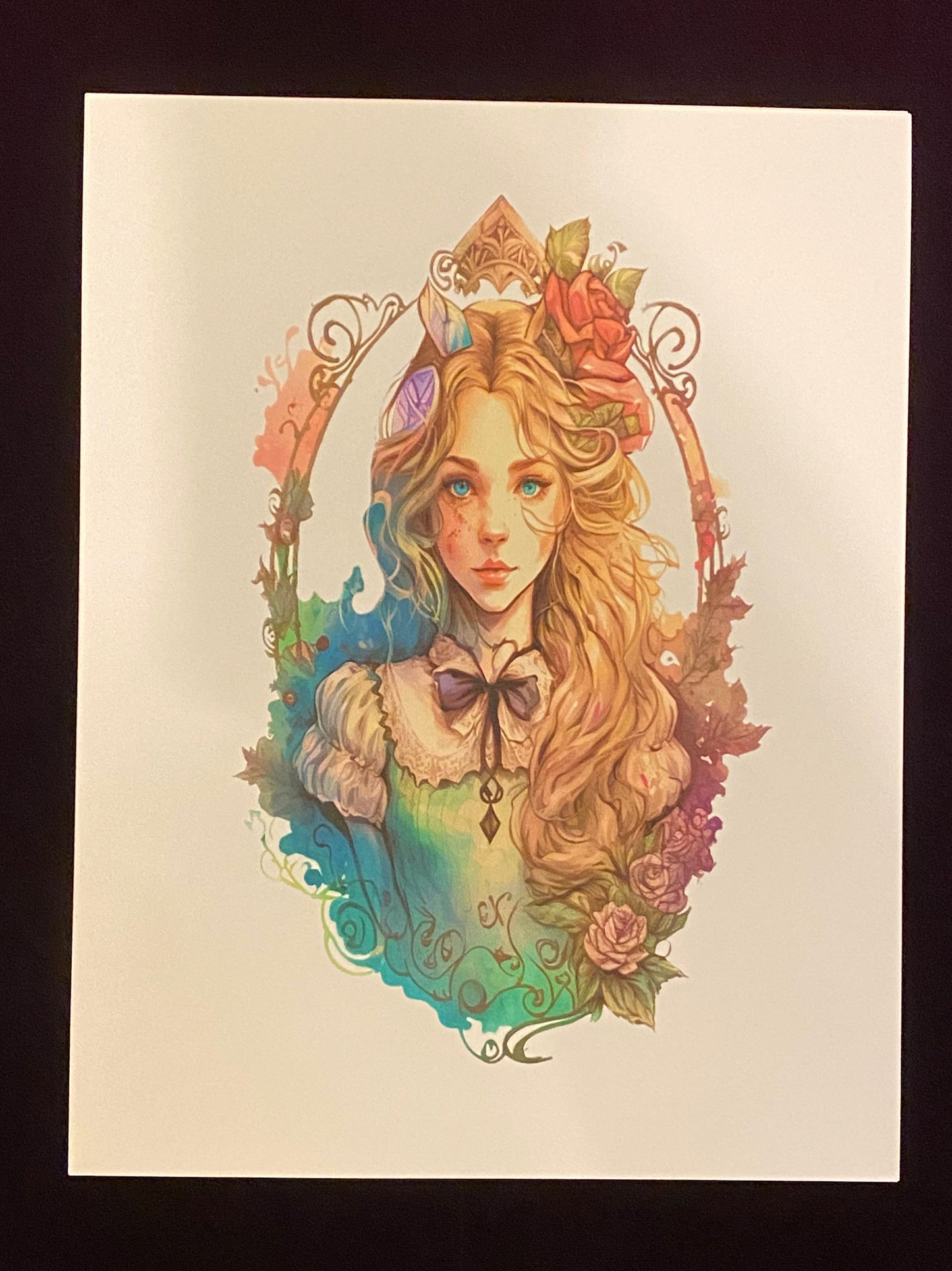 Alice in Wonderland Watercolor Unframed Prints