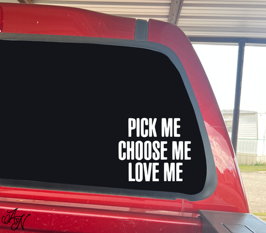 Pick, Choose, Love - Grey's Anatomy Decal